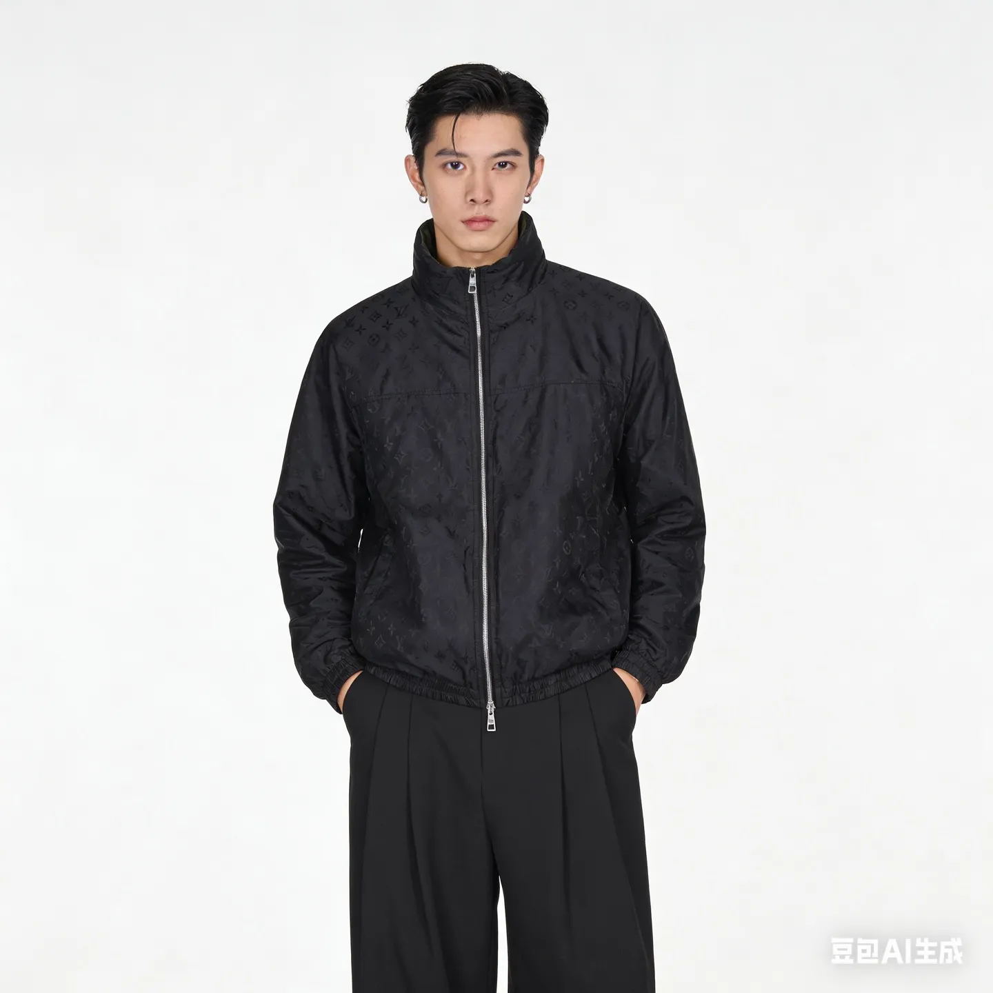 Louis Vuitton/Louis Vuitton 26ss presbyopic double-sided hooded thin coat